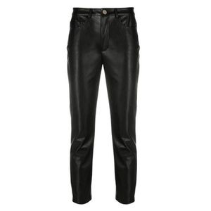 Maurices Skinny Fit Black Faux Leather Trousers